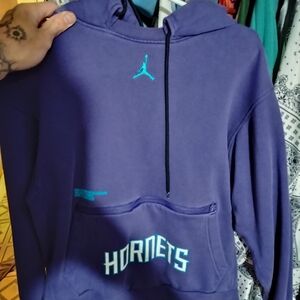 Jordan Purple and Teal Hornets Hoodie